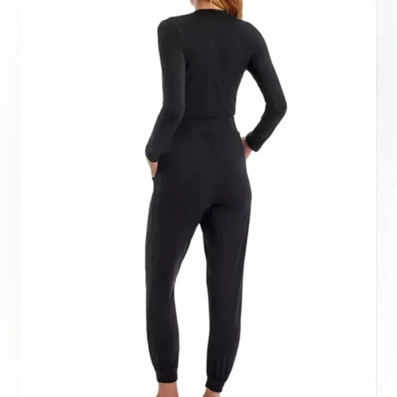 Commando Jumpsuit Long Sleeve V Neckline Women's Black Size Large Soft Stretchy. - Picture 3 of 12